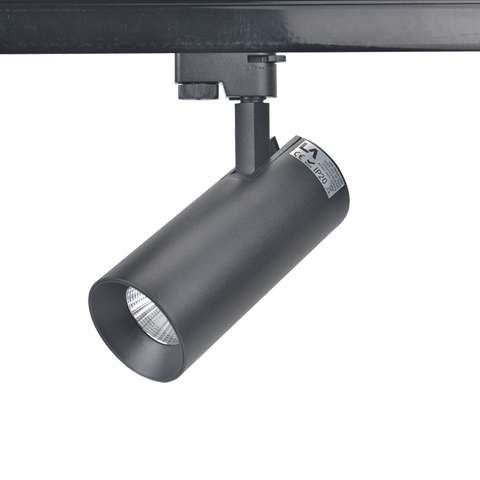 Made in China 15W LED sand white track light 60*165mm black plastic front ring + aluminium cup White housing