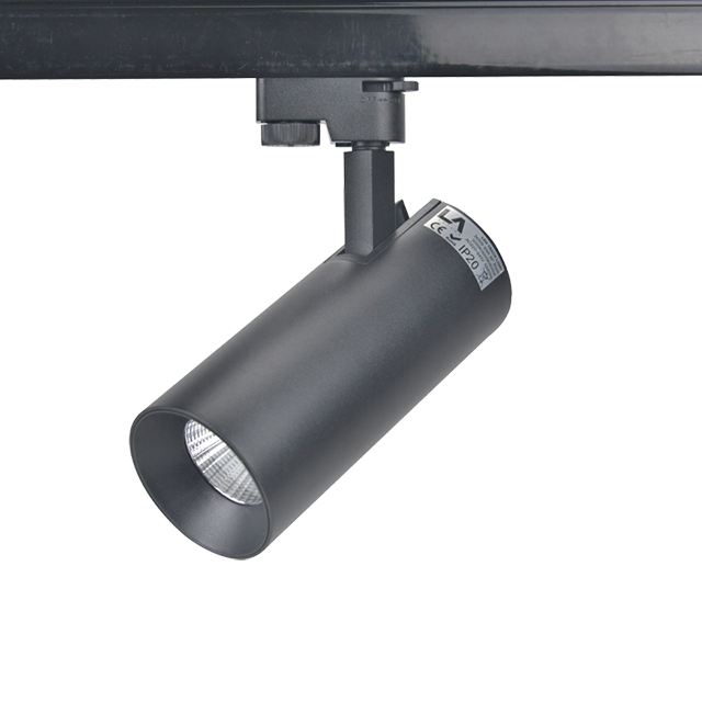 Made in China 15W LED sand white track light 60*165mm black plastic front ring + aluminium cup White housing