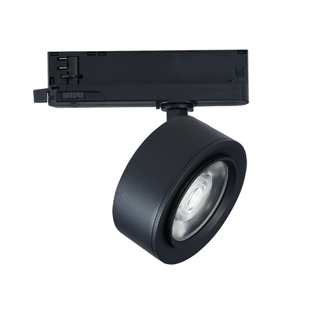 Wholesale 28W Variable focus LED track light Sand Black 3000K 15-45°
