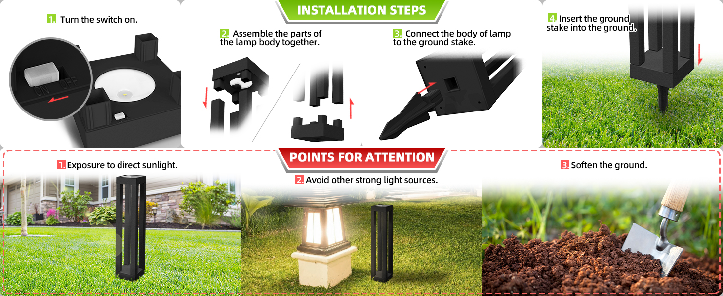 Outdoor Solar Floor Lamps (6)