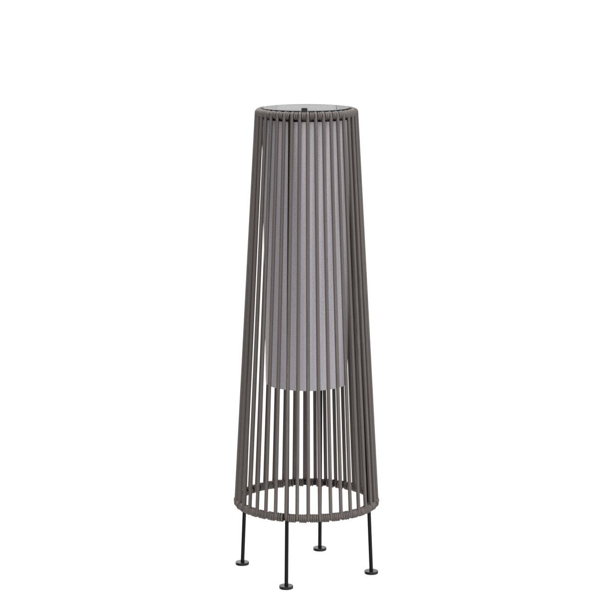 Grand patio Outdoor Floor Solar Light, Wicker Solar Patio Lamp Waterproof Outside Solar Deck Lamp for Porch, Yard, Garden, Lawn Decorations