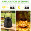 Solar Peacock Outdoor Hanging Lantern, Decorative LED Solar Waterproof Light for Yard, Patio, Lawn, Tabletop, Pathway, Landscape, Garden Decor 