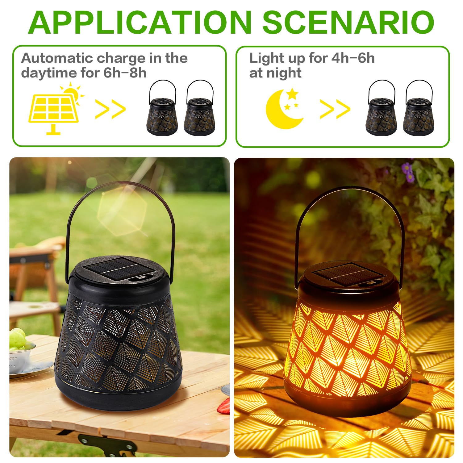Solar Peacock Outdoor Hanging Lantern, Decorative LED Solar Waterproof Light for Yard, Patio, Lawn, Tabletop, Pathway, Landscape, Garden Decor 