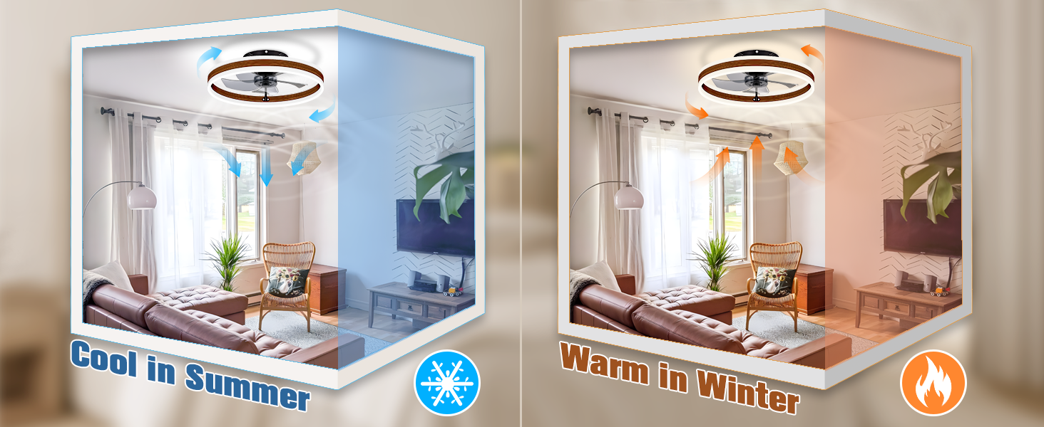 Low Profile Ceiling Fans with Lights (4)