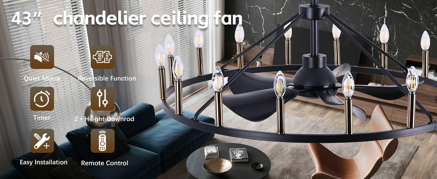 Wagon Wheel Ceiling Fan (1)