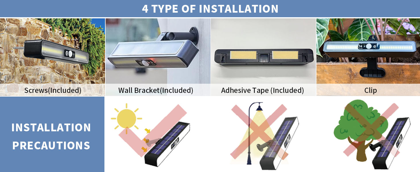Clip On Solar Motion Lights Outdoor Waterproof (4)