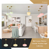 Glass Semi Flush Mount Ceiling Light Antique Brass Ceiling Light Dome Glass Close to Ceiling Light Vintage Ceiling Light Fixture Cream Schoolhouse Single Ceiling Lamp 