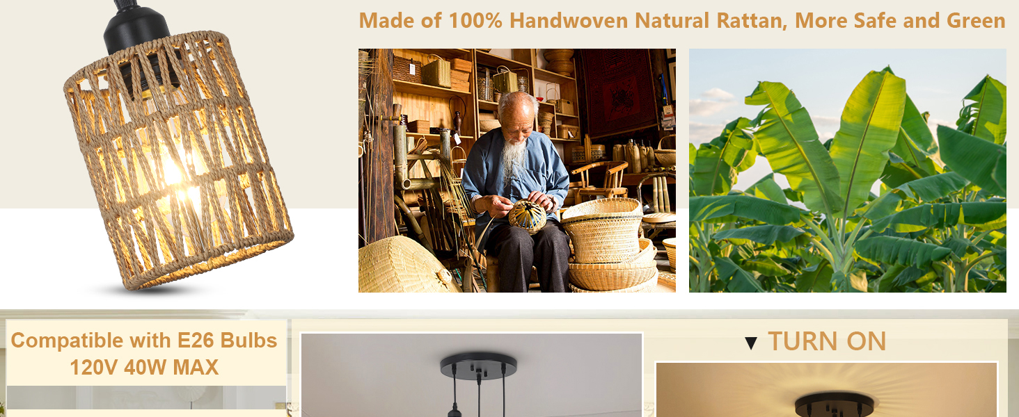 Rattan Pendant Light (2)