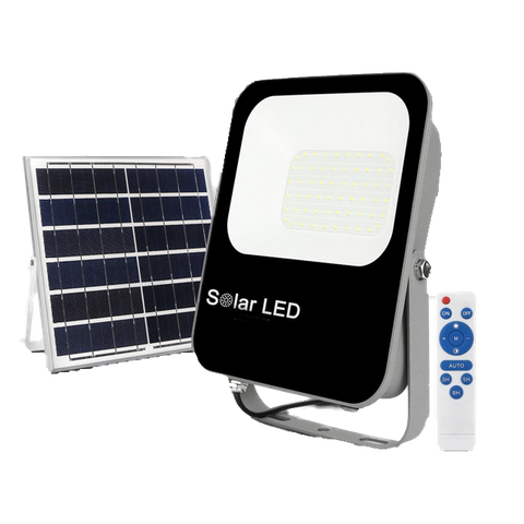 170lm/w SMD5050 High Brightness IP65 Solar LED Flood Light With Remote Control