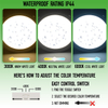 24W 3CCT Round Recessed LED Panel Light with CCT Switch | &Oslash;300mm