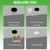 6W 3CCT Recessed LED Panel Light with CCT Switch | &Oslash;120mm