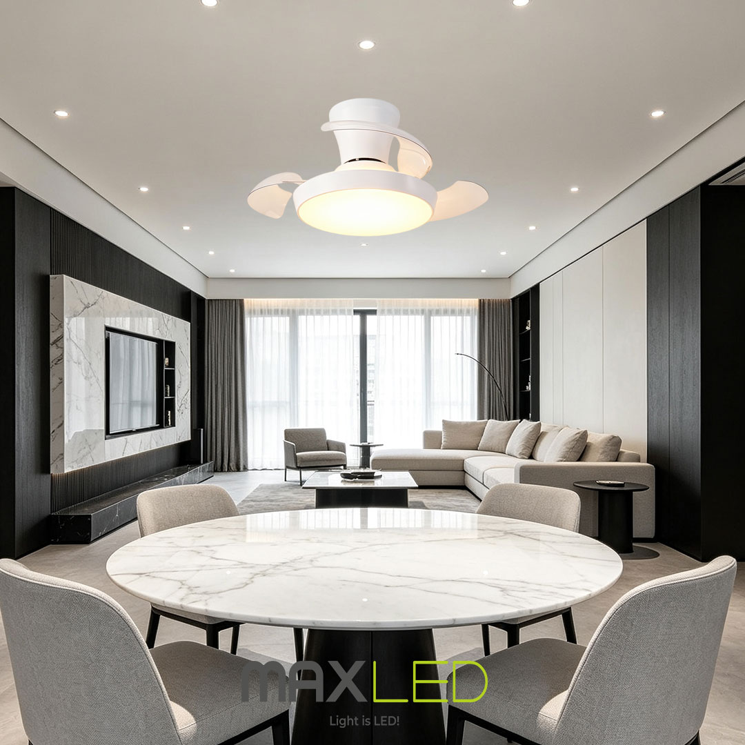  Maxled, Light is Led! Ventilador De Techo-Práctica y Segura para Todo Tipo de Espacios