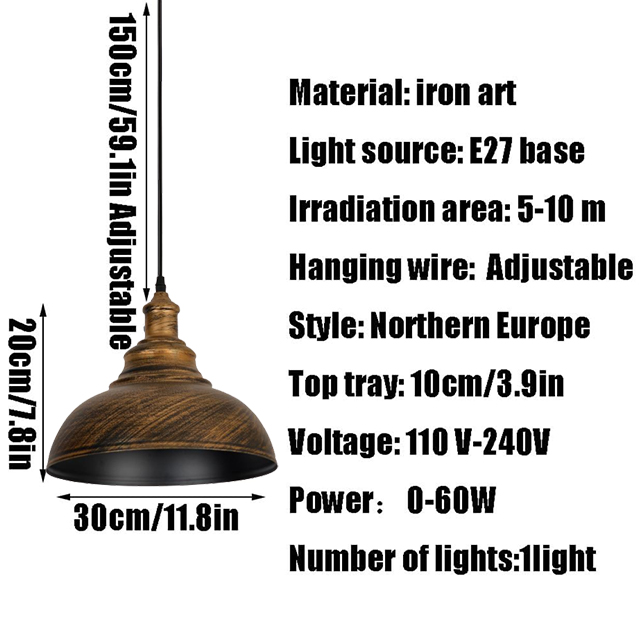 GOLDEN 1 SIZELED PENDANT LIGHT HOUSING WHOLESALE