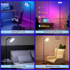 Floor Lamp for Living Room, RGBW Modern Floor Lamp with Music Sync, App & Remote Control, LED Tall Standing Lamp for Office, Bedroom, Gaming Room