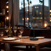 Rechargeable Table Lamps, Upgraded Portable LED Cordless Desk Lamp, 6000mAh Battery Operated Table Light, 3 Color Stepless Dimmable Night Light for Restaurant/Indoor/Outdoor