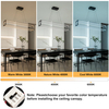 Modern LED Chandelier Linear Rectangle Chandelier Dimmable 39