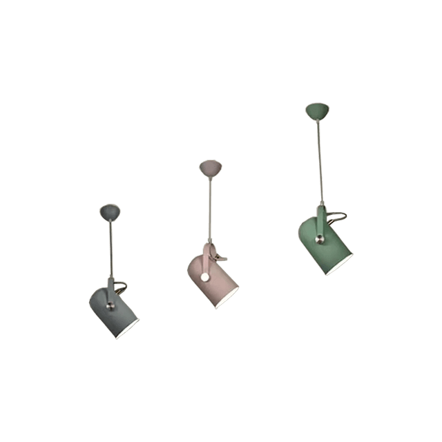 Painted Grey, Pink, Green Led Spotlight E27 Head