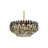 550MM 750MM Electroplated Iron LED Modern Gold Crystal Chandelier E14 Lamp Head