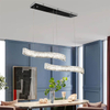 650*170Mm24+24W Two-Colour Light Source Stainless Steel + Crystal Led Crystal Lamp Rose Light Table Lamps Interior Ceilings