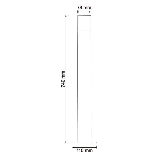 Modern Design 740mm / 29 Inches E27 220-240V Aluminum Housing