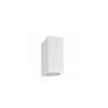 Outdoor LED Wall Glass Lens 150mm Square Lamp White Housing One Head 220-240V LED Wall Lamp