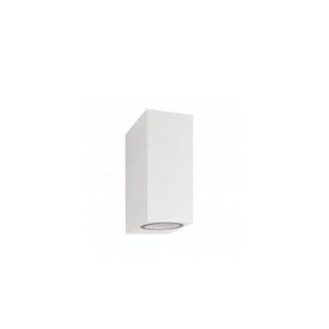 Outdoor LED Wall Glass Lens 150mm Square Lamp White Housing One Head 220-240V LED Wall Lamp