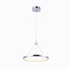 D600Mm 24W 4000K Chrome Metal+Aluminum+Slica Gel Made In China Decorative Nordic Style Led Chandelier Lighting Interior
