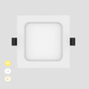 9W Adjustable 3CCT Ip20 Square LED Recessed LED Flat Ceiling Light