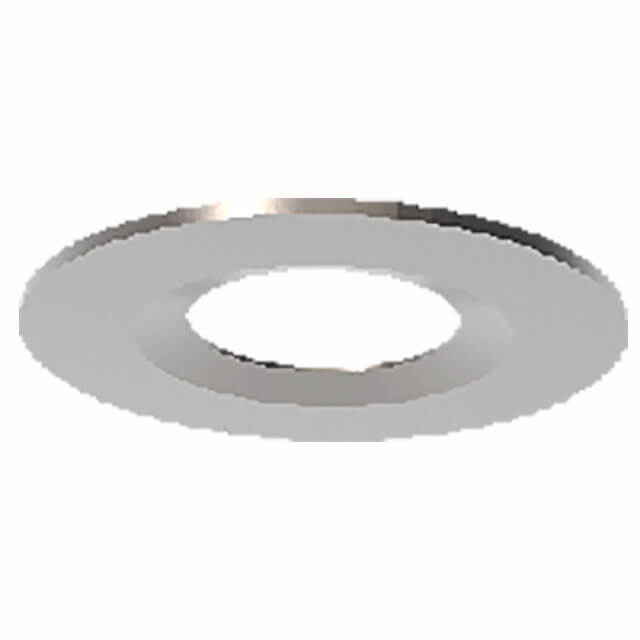 Fire Rated Downlight With Interchangeable Black And White Bezel In Polished Chrome