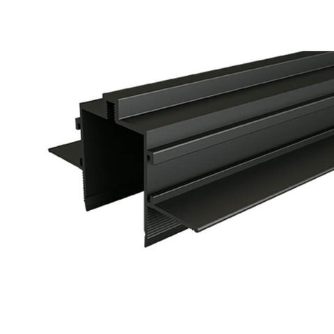 Aluminium Rail Channel Fittings L1000*W65*H38Mm Aluminium + Pc Black Ip20 Aluminium Rail Channel Fittings Magnetic Led Track Lights System