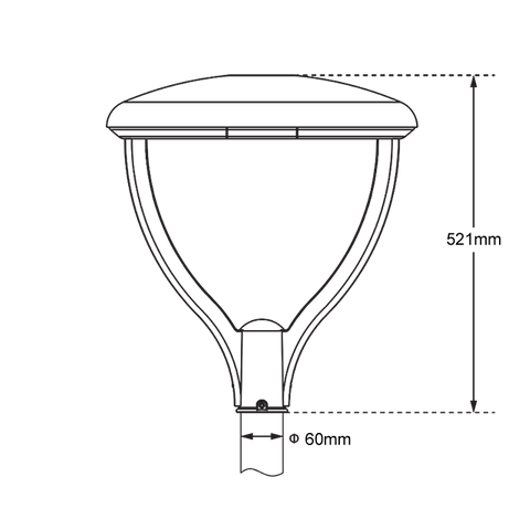 495*495*170MM New Led Street Light With Various Mounting Options 4CCT Available
