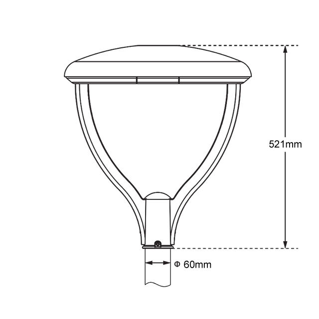 495*495*170MM New Led Street Light With Various Mounting Options 4CCT Available