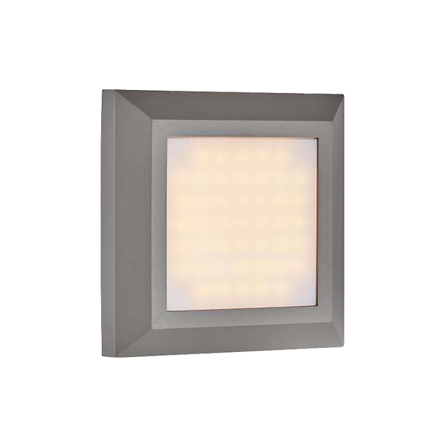 125*125*27MM Square LED Outdoor Wall Light Made Of ABC+PC