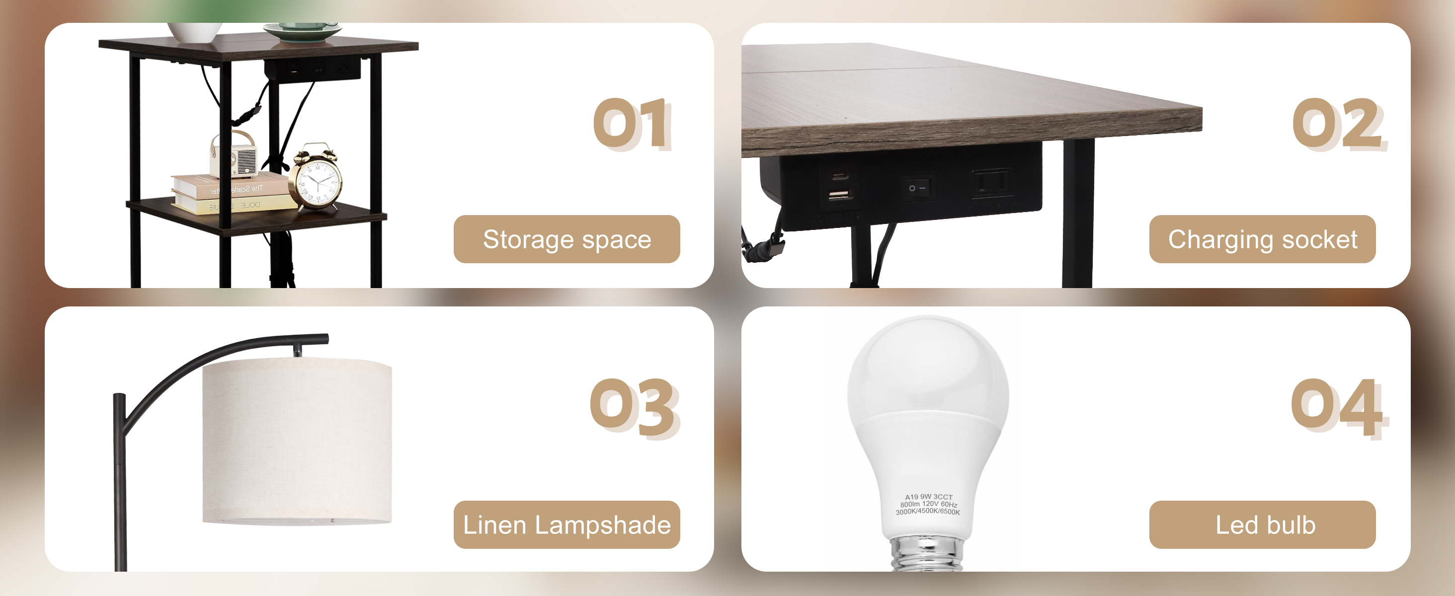 Floor Lamp with Table (7)