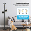 Floor Lamps for Living Room - Black Floor Lamp with Cage Shade 70'' Standing Lamps for Living Room Corner Floor Lamp with 3 LED Bulbs Rustic Floor Lamp