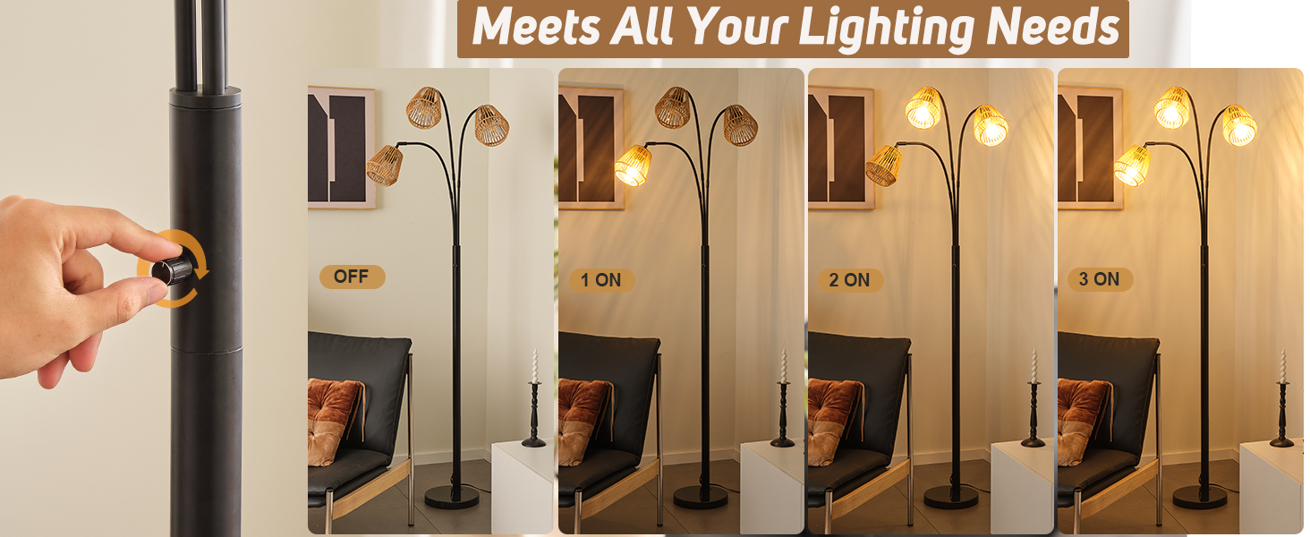 Rattan Floor Lamp for Living Room (2)