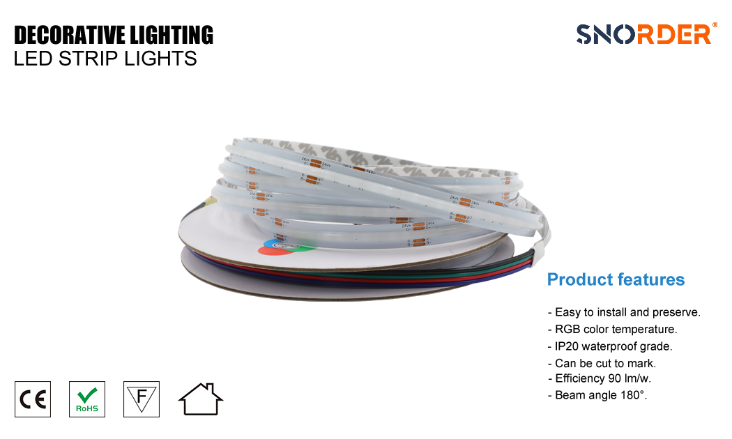 1. COB RGB lamp with 14W LED outdoor lamp made in China 5m per roll 576LED per roll