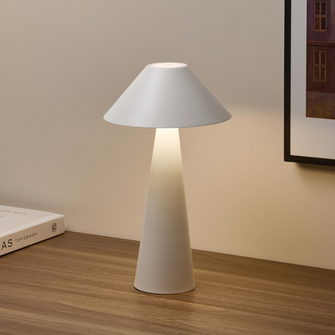 Magnetic Cordless Table Lamp, Rechargeable LED Lamp with Rotatable Shade, 3-Color Dimming for Home Use 