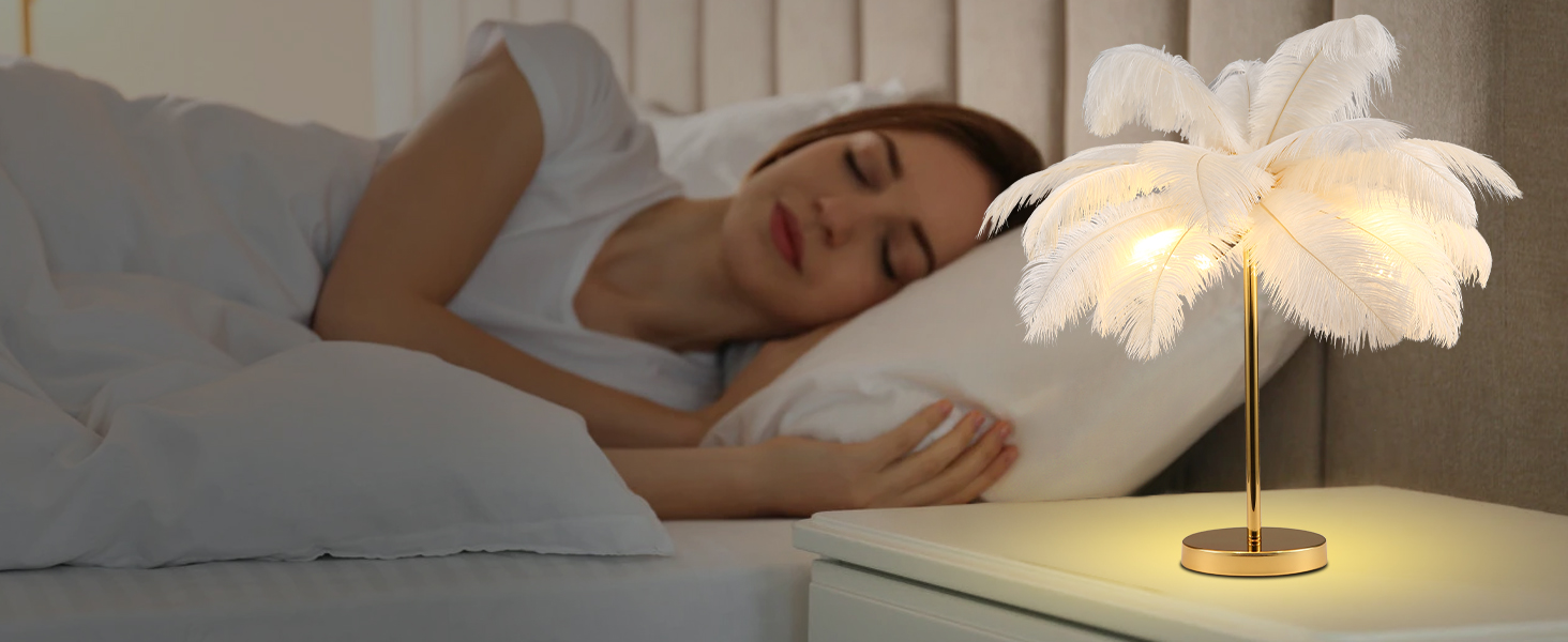 Ostrich Feather Table Lamp (5)