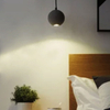Grey Globe Led Pendant Light, 2700K/3000K, Handcrafted Art Hanging Light, 4.5w 220LM Ceiling Light, Adjustable Chandelier Lighting, Pendant Lamp for Kitchen Island, Bar 