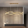 950Mm60+60W Two-Colour Light Source Stainless Steel + Crystal Decorative Lighting Chandeliers & Pendant Lights Interior Ceilings