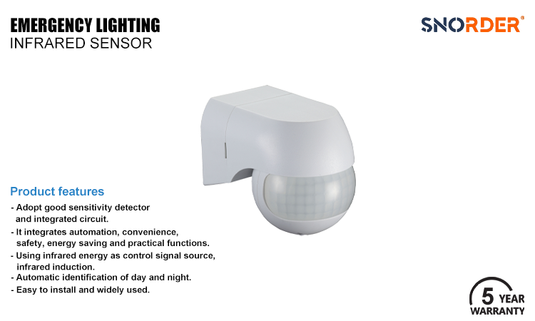 1. Product features 5-year warranty wholesale LED modern induction lamp, the maximum wattage is 500W(110-130VAC) 800(220-240VAC), IP44 indoor lighting, LED wall-mounted infrared sensor