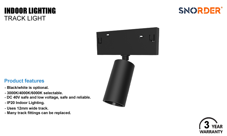 1. 3000K 4000K 6000K can choose the best-selling LED modern track magnet lamp, aluminum +PC material, and 5W modern magnet lamp can be selected for sand black and sand white