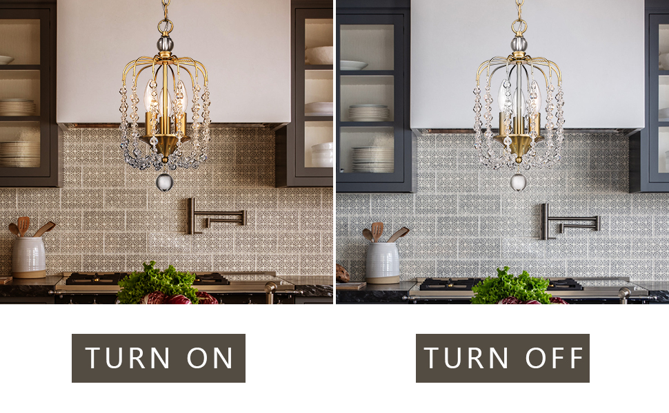 Small Gold Crystal Chandelier (8)