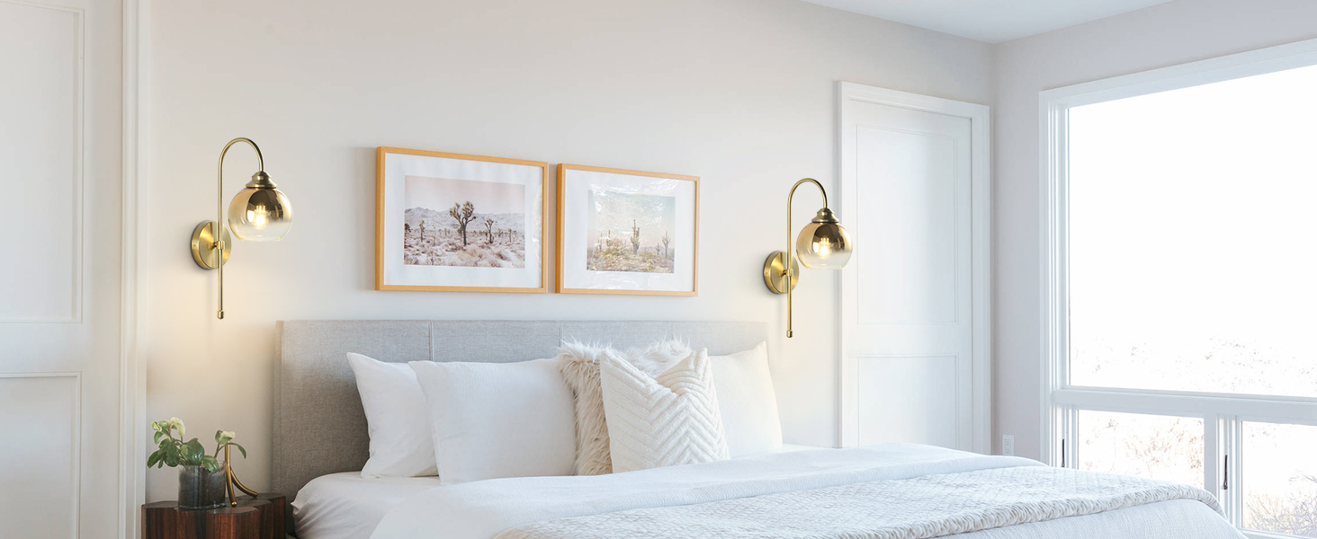 Brass Wall Sconces Vintage Rose Gold Armed Sconce (6)