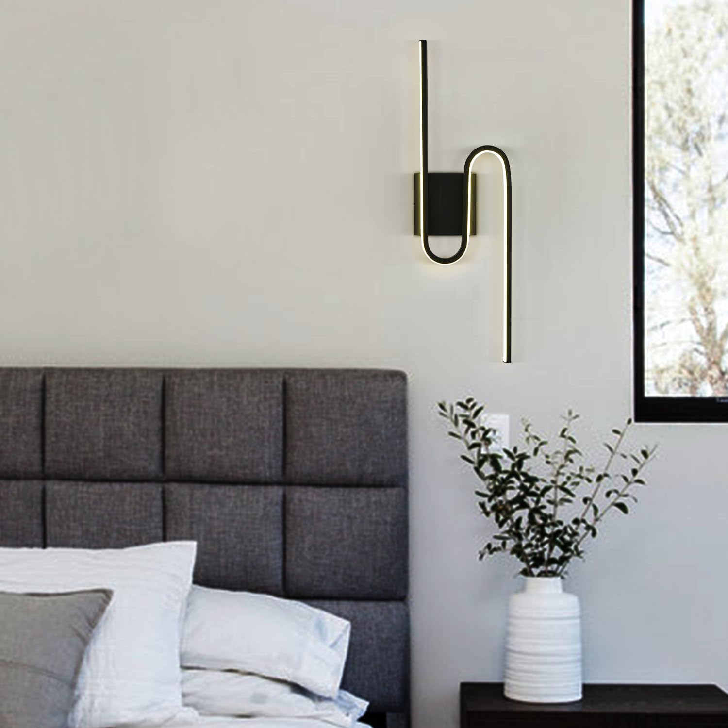 Modern Wall Sconce Light Led Sconces Wall Lighting Indoor Wall Light Sconces Cordless Bathroom Bedroom Wall Lights