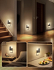 LED Night Lights Plug Into Wall, Mordern Night Light with Dusk-to-Dawn Sensor, Dimmable Decorative Nightlights, Adjustable Brightness Night-Lights for Bathroom, Hallway, Bedroom,Stairway 