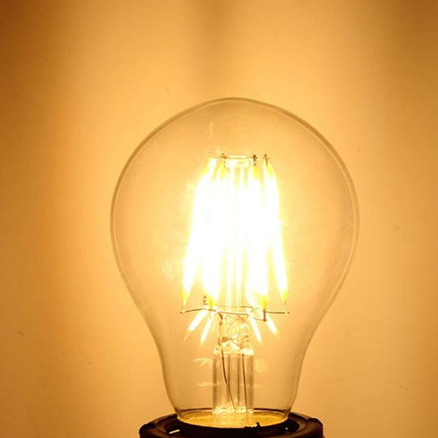 7W 2500K LED Light Bulbs Vintage Exposed Filament Smoke Glass LED with a Medium E27 Base Light Bulb Original Vintage 