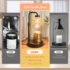 Candle Warmer Lamp with Timer, Dimmable Candle Warmer Lamp, Adjustable Height Candle Lamp, Electric Candle Lamp Warmer, Present for Mom Mother's Day Christmas Home Decor - Black 