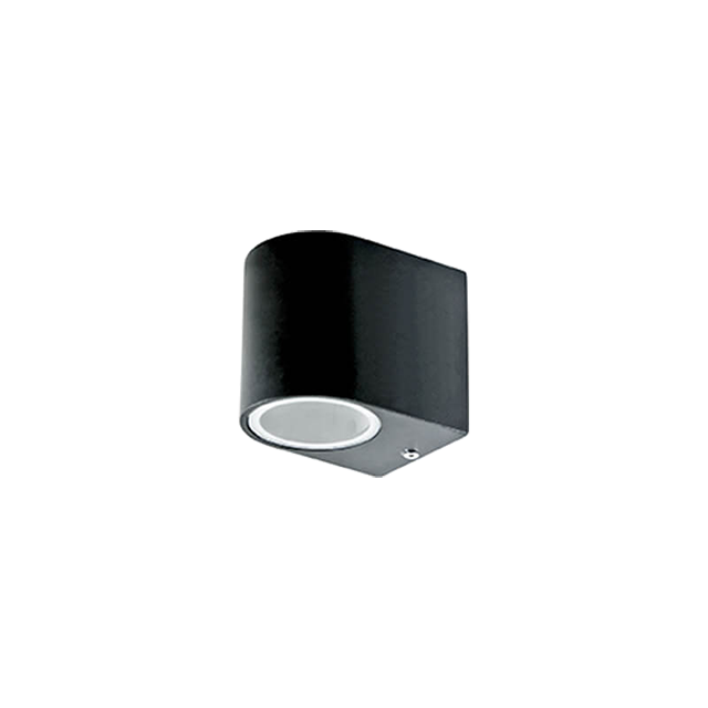 GU10 lamp head Modern outdoor wall light H80mm black street light 35W Made in China